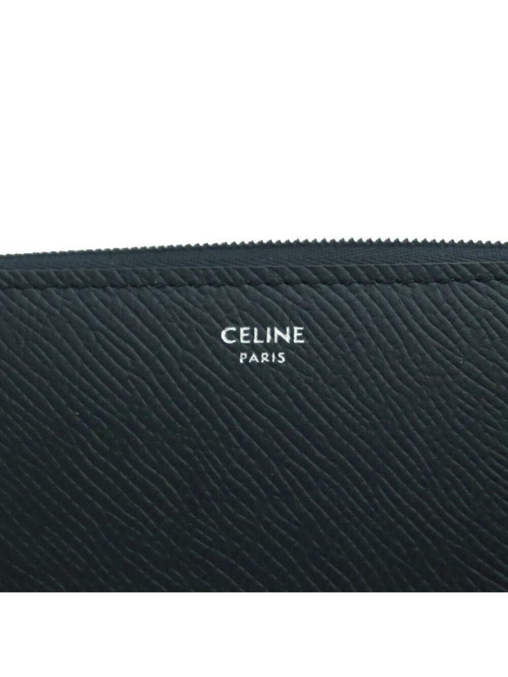 Celine Large Zipped Wallet Leather Navy Blue SS - Picture 7 of 8